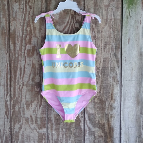 I 💛Unicorns Swimsuit - Picture 2 of 4